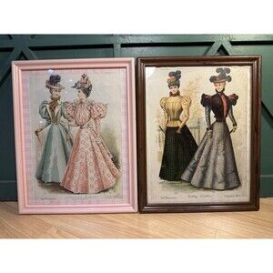 Delineator Magazine Prints 1896,1897 Midsummer Fashions & Calling Toilettes